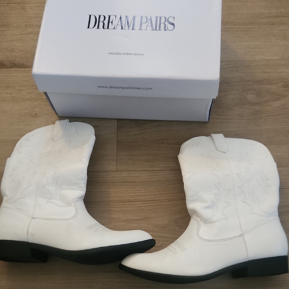 Kids White Cowbow Boots